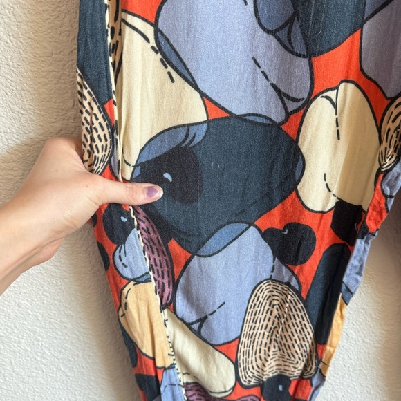 Farm Rio by Anthropologie Women's Large Printed Jellybean Joggers Boho Casual - Picture 10 of 16